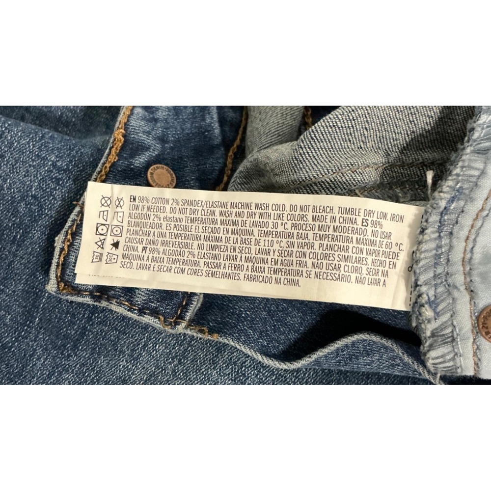 Forever 21+ Mom Jeans 14 High Rise  Blue Denim Raw Hem Basic Minimalist Stretch‎ - Picture 11 of 11